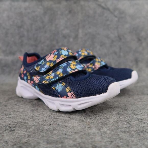Carters Shoes Toddler 10 Sneakers Benjamin Floral Girls Active Casual Light Up - Picture 1 of 13